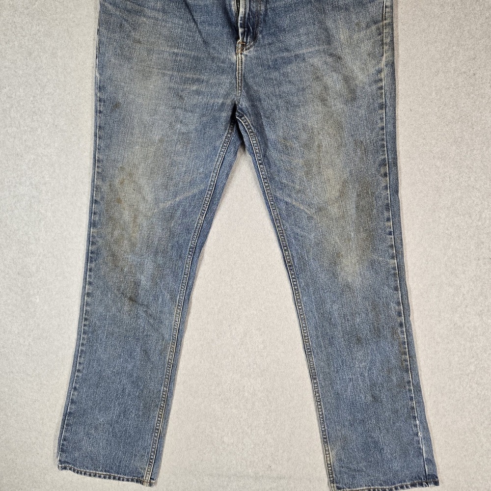 Stetson Men Jeans 40X36 Blue Denim 1120 Slim Straight Leg 34" Inseam